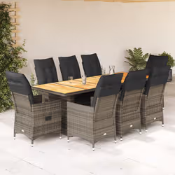 VidaXL 3277240 set mobili da esterno Grigio scuro - Vista aggiuntiva 2
