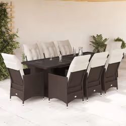 VidaXL 3277247 set mobili da esterno Crema, Bianco - Vista aggiuntiva 2