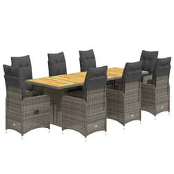 VidaXL 3277280 set mobili da esterno Grigio scuro