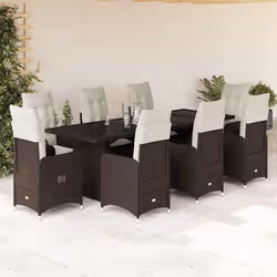 VidaXL 3277286 set mobili da esterno Crema, Bianco - Vista aggiuntiva 2