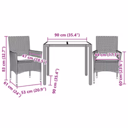 VidaXL 3278537 set mobili da esterno - Vista aggiuntiva 7