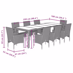 VidaXL 3278591 set mobili da esterno - Vista aggiuntiva 7