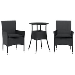 VidaXL 3278617 set mobili da esterno Nero