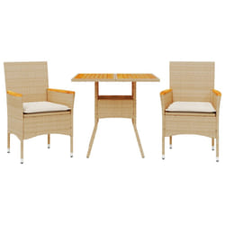 VidaXL 3278701 set mobili da esterno Crema, Bianco