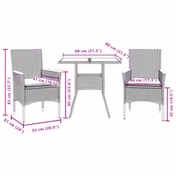 VidaXL 3278701 set mobili da esterno Crema, Bianco - Vista aggiuntiva 7