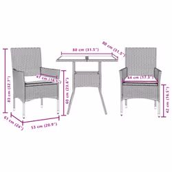 VidaXL 3278707 set mobili da esterno - Vista aggiuntiva 7