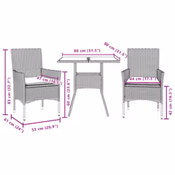 VidaXL 3278713 set mobili da esterno - Vista aggiuntiva 7
