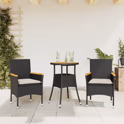 VidaXL 3278717 set mobili da esterno Crema, Bianco - Vista aggiuntiva 2