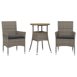 VidaXL 3278731 set mobili da esterno Grigio scuro