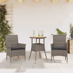 VidaXL 3278731 set mobili da esterno Grigio scuro - Vista aggiuntiva 2