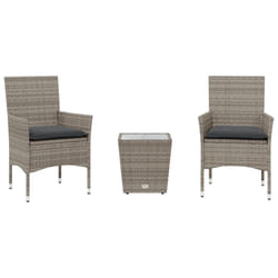 VidaXL 3278742 set mobili da esterno Grigio scuro