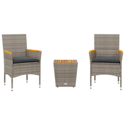 VidaXL 3278746 set mobili da esterno Grigio scuro