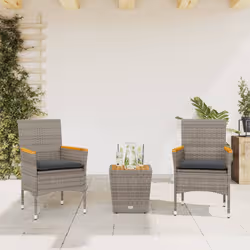 VidaXL 3278746 set mobili da esterno Grigio scuro - Vista aggiuntiva 2