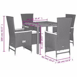 VidaXL 3277504 set mobili da esterno - Vista aggiuntiva 5