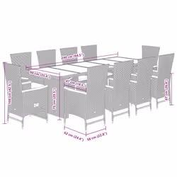 VidaXL 3277530 set mobili da esterno - Vista aggiuntiva 8