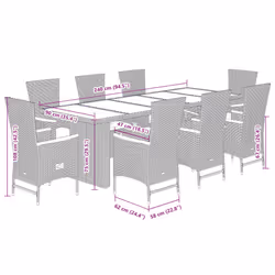 VidaXL 3277533 set mobili da esterno - Vista aggiuntiva 7