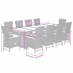 VidaXL 3277534 set mobili da esterno - Vista aggiuntiva 7