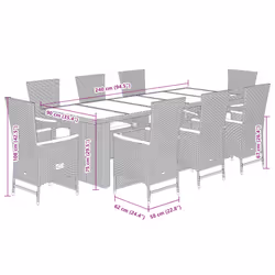 VidaXL 3277535 set mobili da esterno - Vista aggiuntiva 7