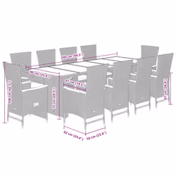 VidaXL 3277539 set mobili da esterno - Vista aggiuntiva 8
