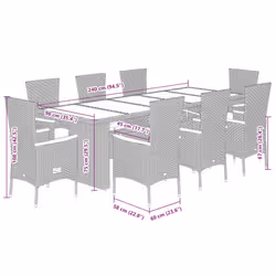 VidaXL 3277544 set mobili da esterno - Vista aggiuntiva 7