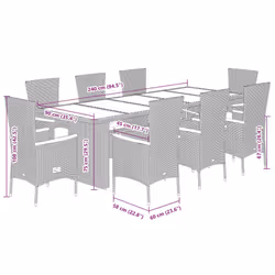 VidaXL 3277553 set mobili da esterno - Vista aggiuntiva 7