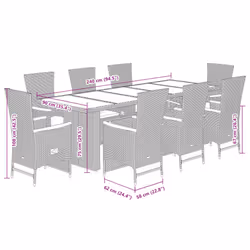 VidaXL 3277557 set mobili da esterno - Vista aggiuntiva 7