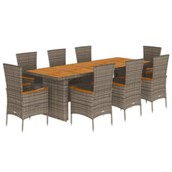 VidaXL 3277561 set mobili da esterno Grigio scuro