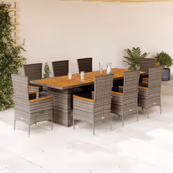 VidaXL 3277561 set mobili da esterno Grigio scuro - Vista aggiuntiva 2