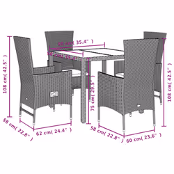 VidaXL 3277569 set mobili da esterno - Vista aggiuntiva 5