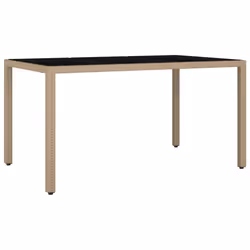 Set da Pranzo da Giardino 7 pz con Cuscini Beige in Polyrattancod mxl 113692 - Vista aggiuntiva 3
