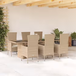 VidaXL 3277584 set mobili da esterno Crema, Bianco - Vista aggiuntiva 2