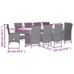 VidaXL 3277585 set mobili da esterno - Vista aggiuntiva 5
