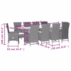 VidaXL 3277588 set mobili da esterno - Vista aggiuntiva 5