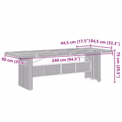 VidaXL 3277591 set mobili da esterno - Vista aggiuntiva 8
