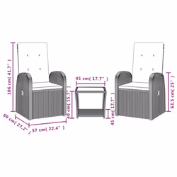 VidaXL 3277607 set mobili da esterno - Vista aggiuntiva 4