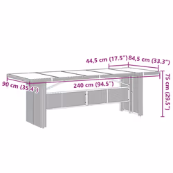 VidaXL 3277629 set mobili da esterno - Vista aggiuntiva 8