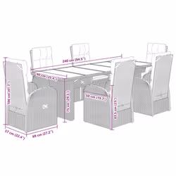 VidaXL 3277637 set mobili da esterno - Vista aggiuntiva 7