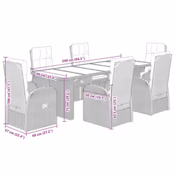 VidaXL 3277640 set mobili da esterno - Vista aggiuntiva 7