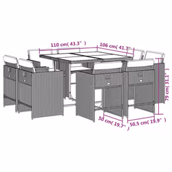 VidaXL 3277970 set mobili da esterno - Vista aggiuntiva 8