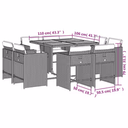 VidaXL 3277971 set mobili da esterno - Vista aggiuntiva 8