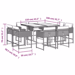 VidaXL 3278142 set mobili da esterno - Vista aggiuntiva 8