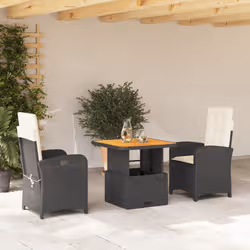 VidaXL 3277315 set mobili da esterno Crema, Bianco - Vista aggiuntiva 2
