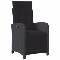 Set da Pranzo da Giardino 3 pz con Cuscini Nero in Polyrattancod mxl 113337 - Vista aggiuntiva 3