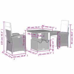 VidaXL 3277337 set mobili da esterno - Vista aggiuntiva 8