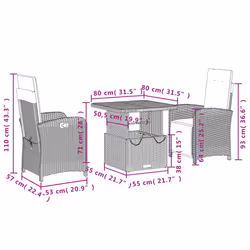 VidaXL 3277339 set mobili da esterno - Vista aggiuntiva 8