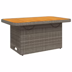 Set da Pranzo da Giardino 4 pz con Cuscini in Polyrattan Grigiocod mxl 90631 - Vista aggiuntiva 3