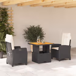 VidaXL 3277375 set mobili da esterno Crema, Bianco - Vista aggiuntiva 2