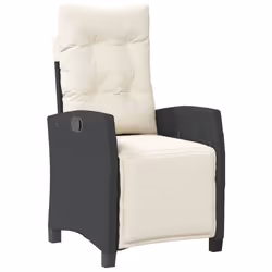 Set da Pranzo da Giardino 4 pz con Cuscini Nero in Polyrattancod mxl 113419 - Vista aggiuntiva 3