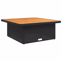 Set da Pranzo da Giardino 5 pz Nero con Cuscini in Polyrattancod mxl 116941 - Vista aggiuntiva 3