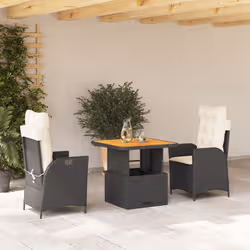 VidaXL 3277435 set mobili da esterno Crema, Bianco - Vista aggiuntiva 2
